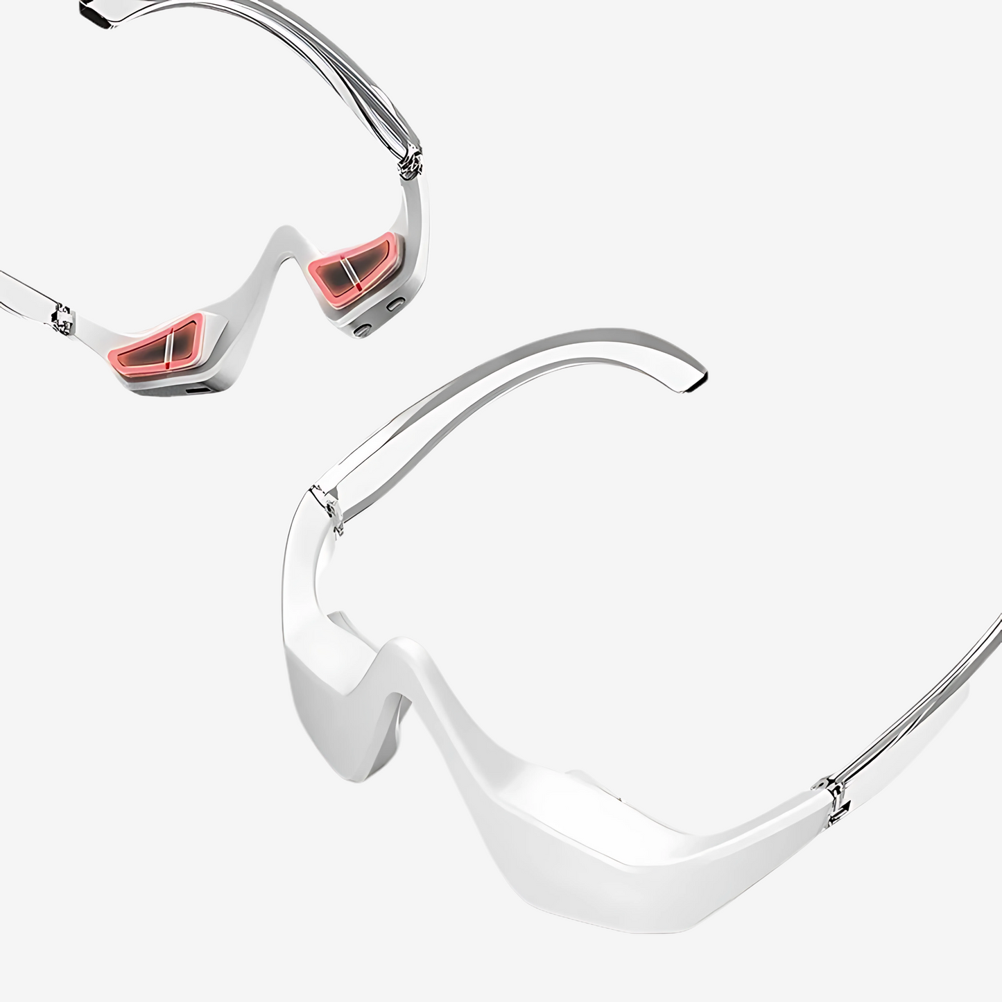 3D Red Light EMS Eye Massager Eyecare Glasses Dark Circles Puffiness Wrinkles Reduction Eye Fatigue Relaxing Beauty Care Device