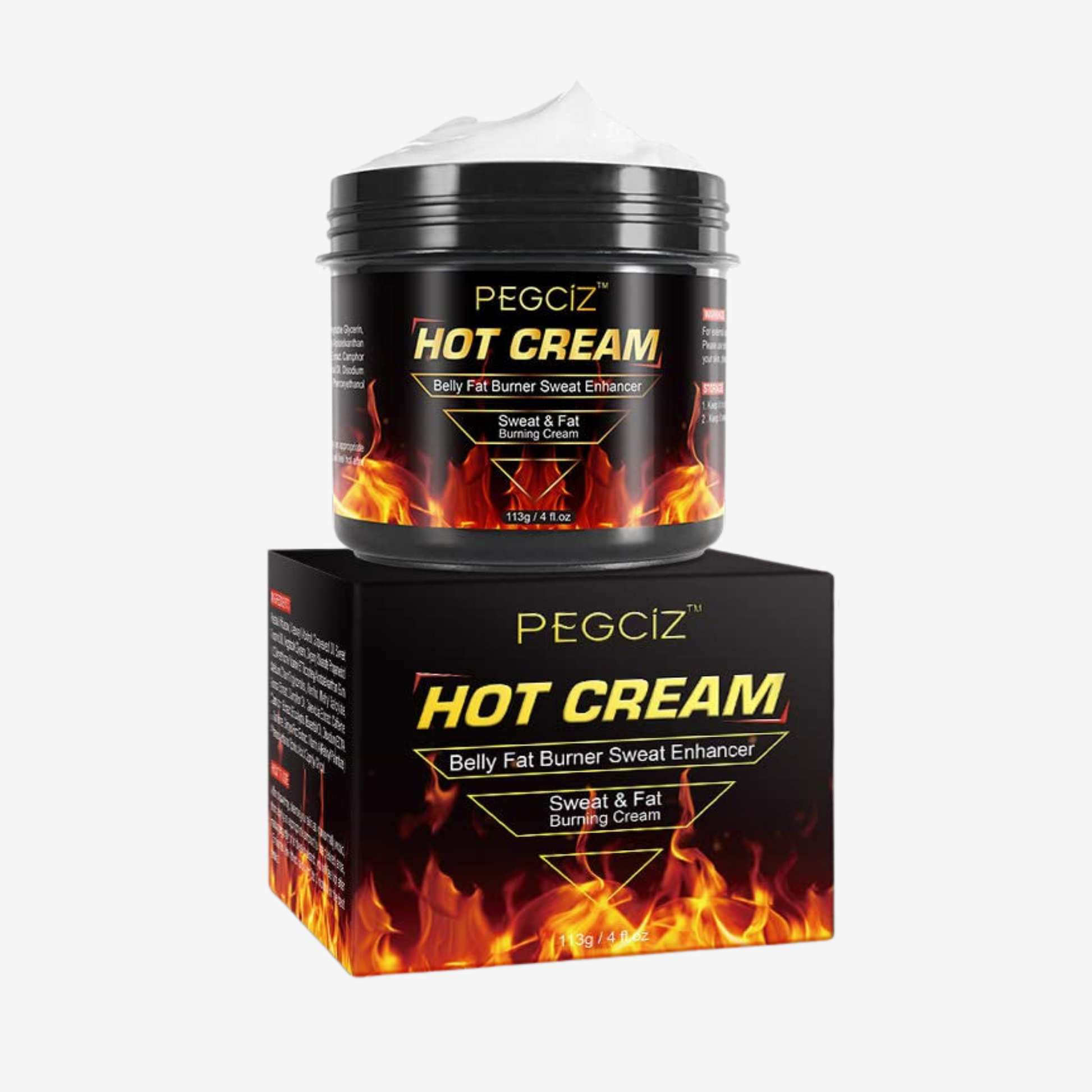 Fat Burning Cream, Hot Cream for Belly Fat Burner, Cellulite Cream for Thighs, Sweat Cream for Women Men Weight Loss, Cellulite Cream for Thighs Belly Butt Firming Legs Slimming Cream